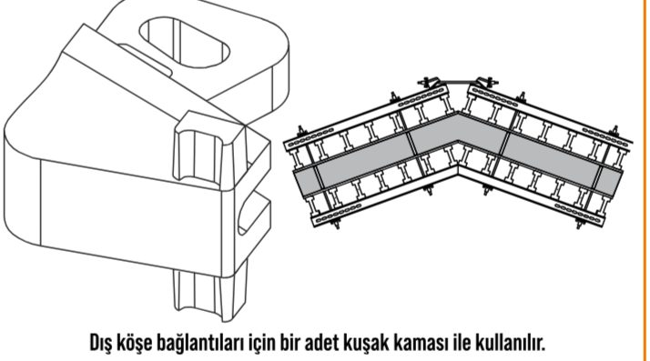 Dış Köşe Birleştirme Elemanı